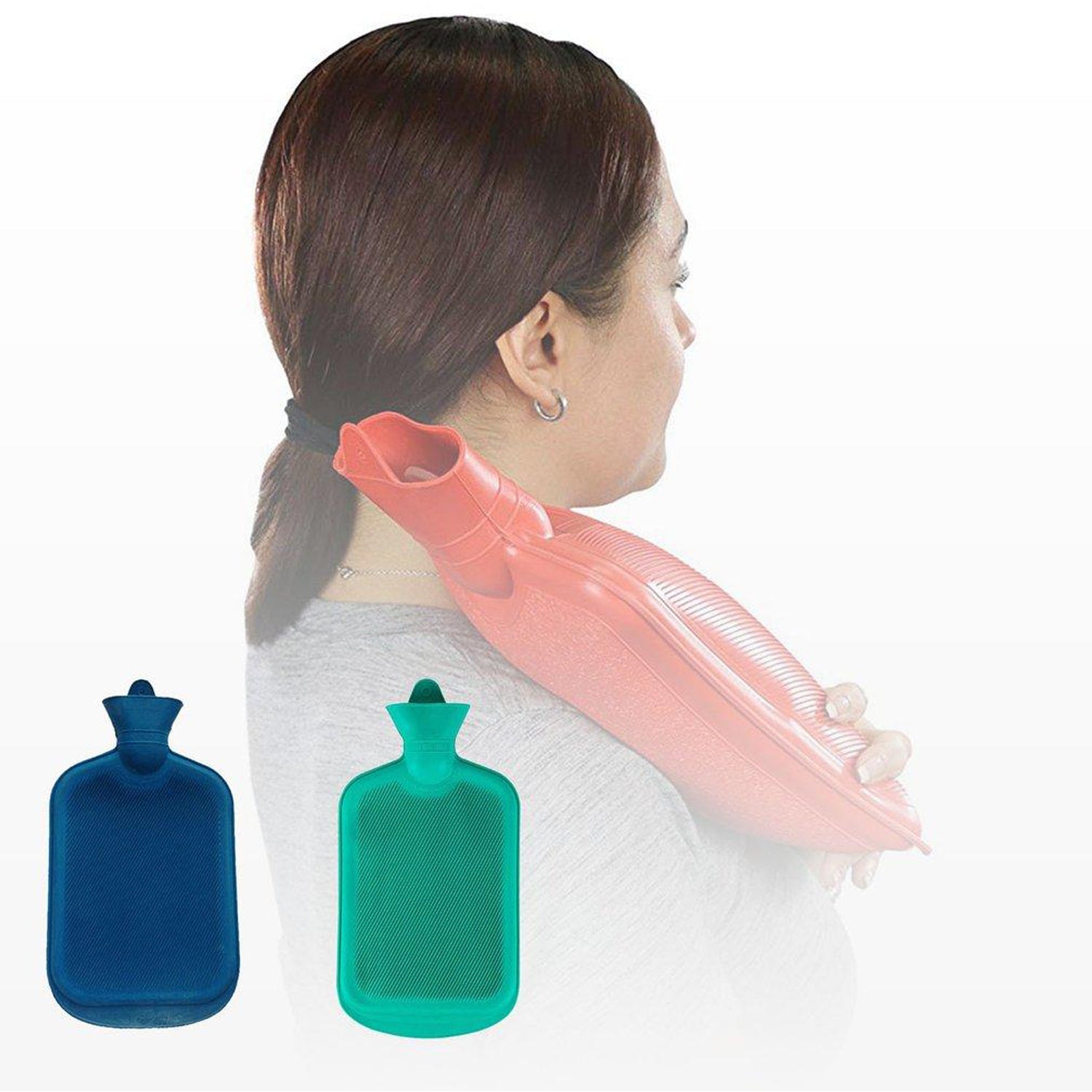 Reliable medium-sized rubber hot water bag for easy heating and soothing pain. Reliable medium-sized rubber hot water bag for easy heating and soothing pain.